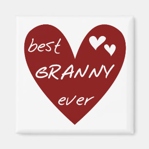 Aimant Les meilleurs T-shirts et cadeaux de mamie de