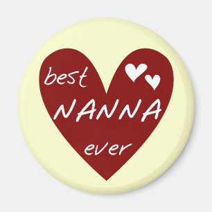 Aimant Les meilleurs T-shirts et cadeaux de Nanna de