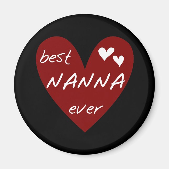 Aimant Les meilleurs T-shirts et cadeaux de Nanna de (Devant)