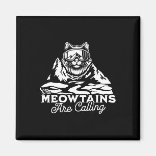Aimant Les Montagnes Appelent Snowboards Drôle Chat Men