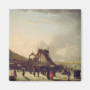 Aimant Les montagnes russes sur le Neva dans le St