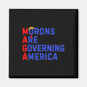 Aimant Les Morons dirigent l'Amérique Trump drôle 2024