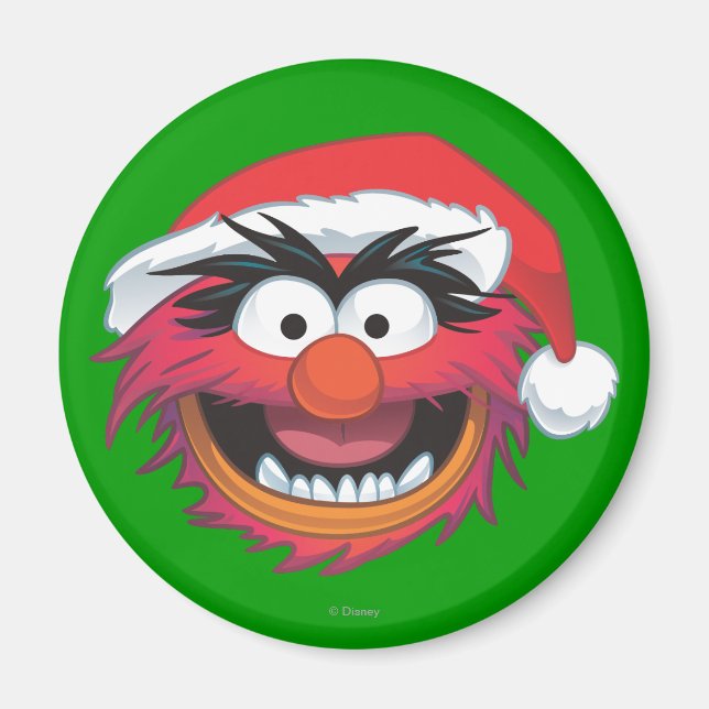 Aimant Les Muppets | Visage animal de Noël (Devant)