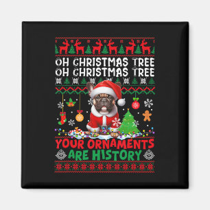 Aimant Les ornements d'arbre de Noël sont histoire Sweate