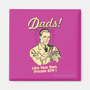 Aimant Les papas : Comme son propre distributeur de bille