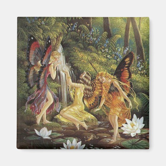 Aimant Les papillons dans la forêt (Devant)