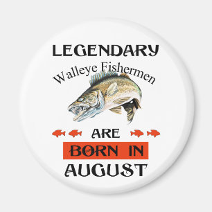 Aimant Les pêcheurs légendaires de walleye sont nés en ao