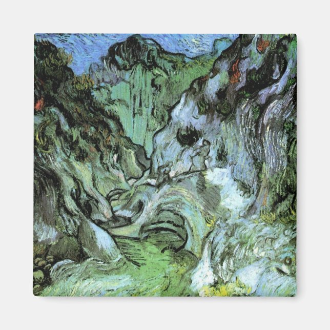 Aimant Les Peiroulets Ravine par Vincent van Gogh (Devant)