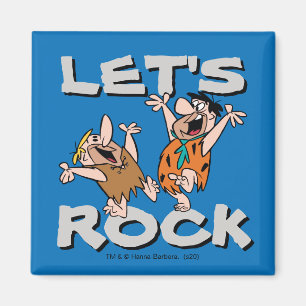 Aimant Les Pierrafeu   Fred & Barney - Let's Rock