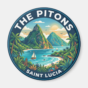 Aimant Les Pitons Sainte-Lucie