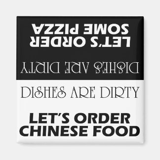 Aimant Les plats sont salés Commandez Livraison double