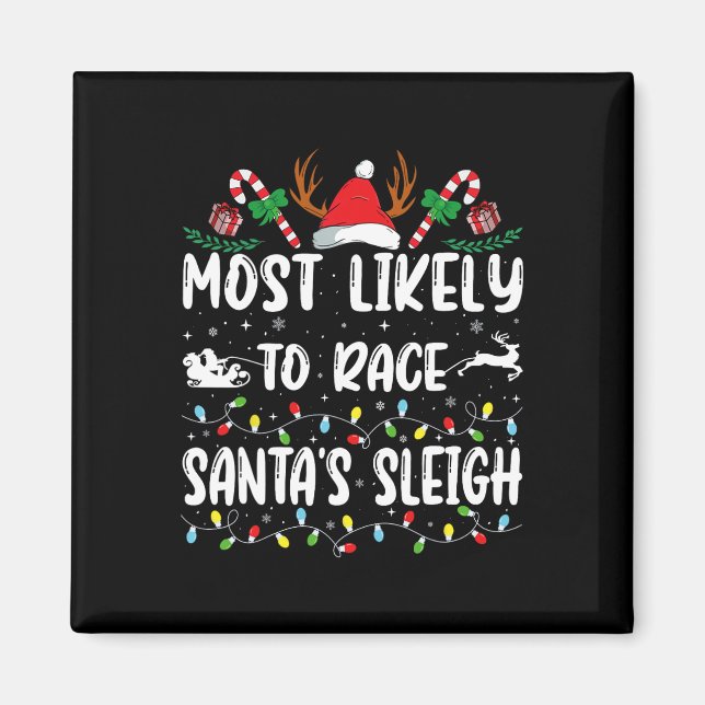 Aimant Les Plus Susceptibles De Faire Course Père Noël Sl (Devant)