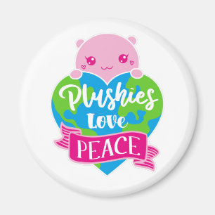 Aimant Les Plushies aiment la paix   Cute Kawaii Coeur Te