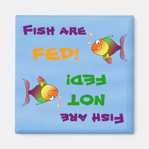 Aimant Les poissons sont alimentés/non alimentés en magné
