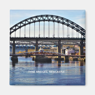 Aimant Les ponts Tyne, Newcastle sur Tyne, Angleterre