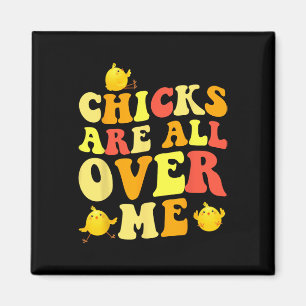 Aimant Les poules sont partout sur moi Pâques amusant béb