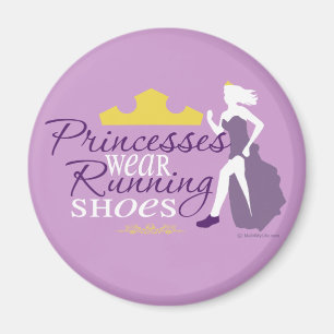 Aimant Les princesses portent des chaussures de course