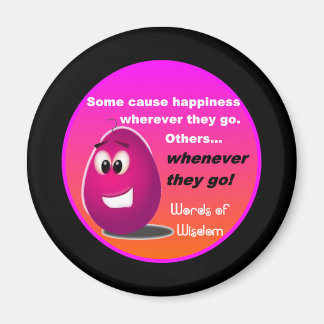 Aimant Les produits de sagesse Happy Oeuf Head