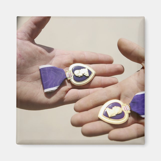 Aimant Les récipiendaires de Purple Heart affichent leurs (Devant)