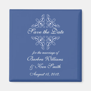 Aimant Les remous dans le bleu sauvent l'aimant de date