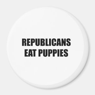 Aimant Les républicains mangent des chiots