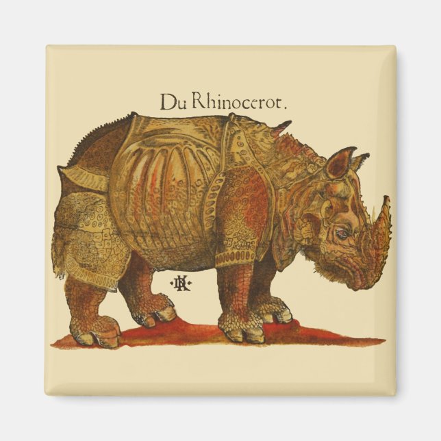 Aimant Les rhinocéros de Durer (Devant)