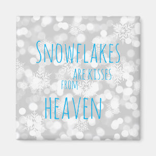 Aimant Les Snowflakes Sont Des Baisers Du Ciel