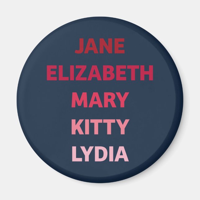 Aimant Les Soeurs Bennet (Devant)