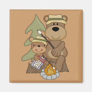 Aimant Les T-shirts et cadeaux Campfire