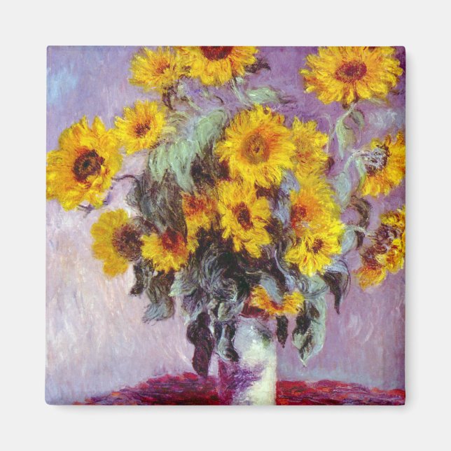 Aimant Les tournesols de Monet (Devant)