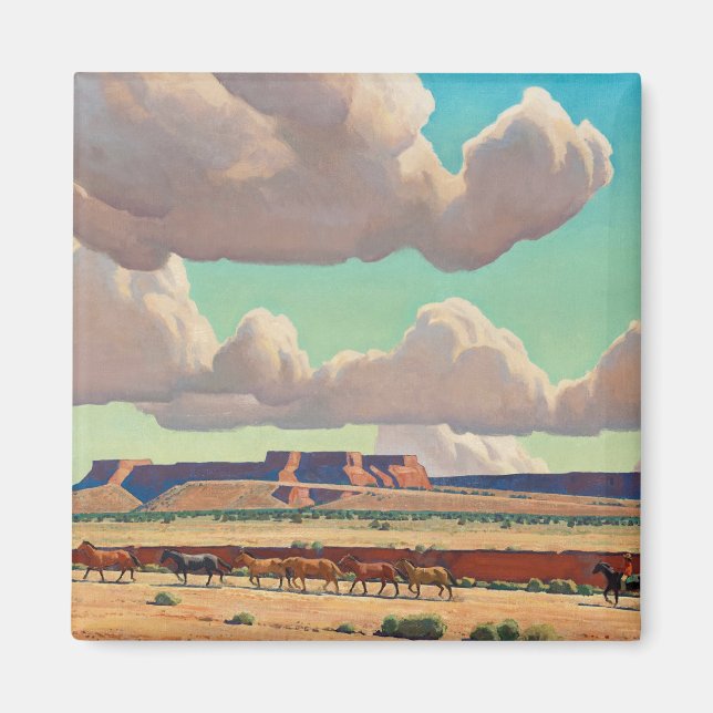 Aimant Les vastes terres de Navajo par Maynard Dixon (Devant)