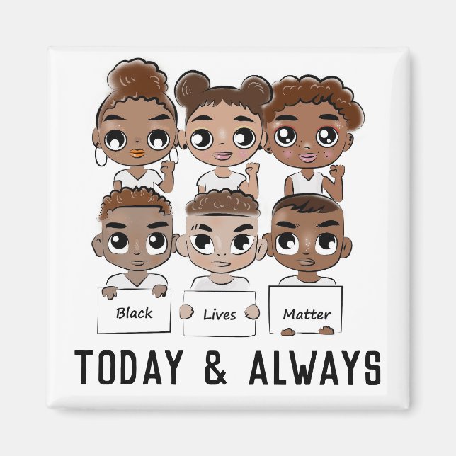 Aimant Les vies noires comptent aujourd'hui et toujours (Devant)