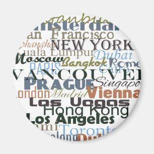 Aimant Les villes du monde entier