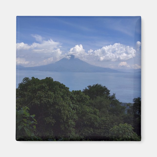 Aimant Les volcans du lac Atitlan Photo (Devant)