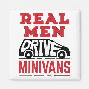 Aimant Les vrais hommes conduisent des minibus