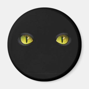 Aimant Les yeux de chat noir brillant dans l'obscurité