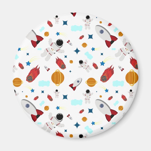 Aimant L'espace extra-atmosphérique pour enfants et Motif (Devant)