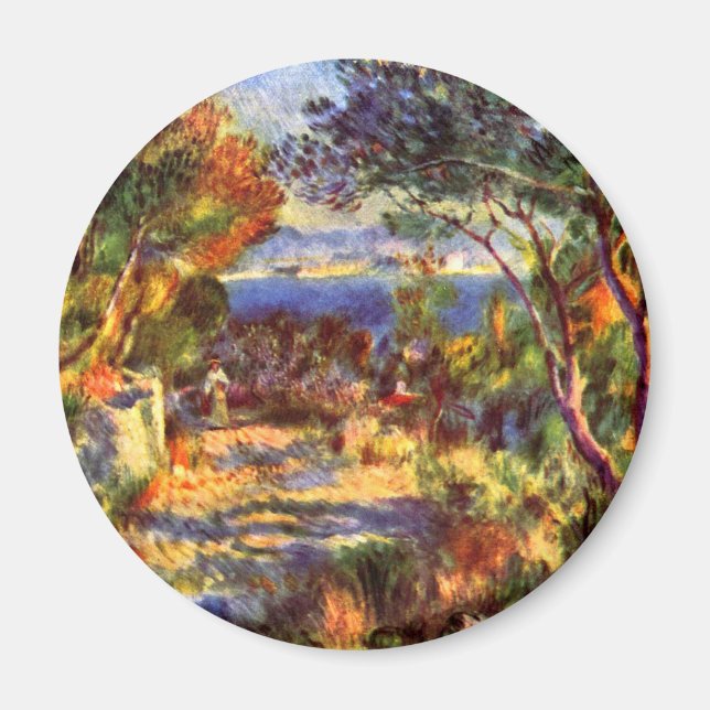 Aimant L'Estaque par Pierre Renoir, Impressionnisme Vinta (Devant)