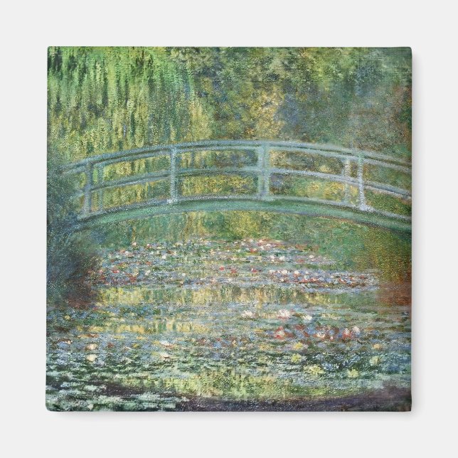 Aimant L'Etang Lily | Peinture vintage française (Devant)