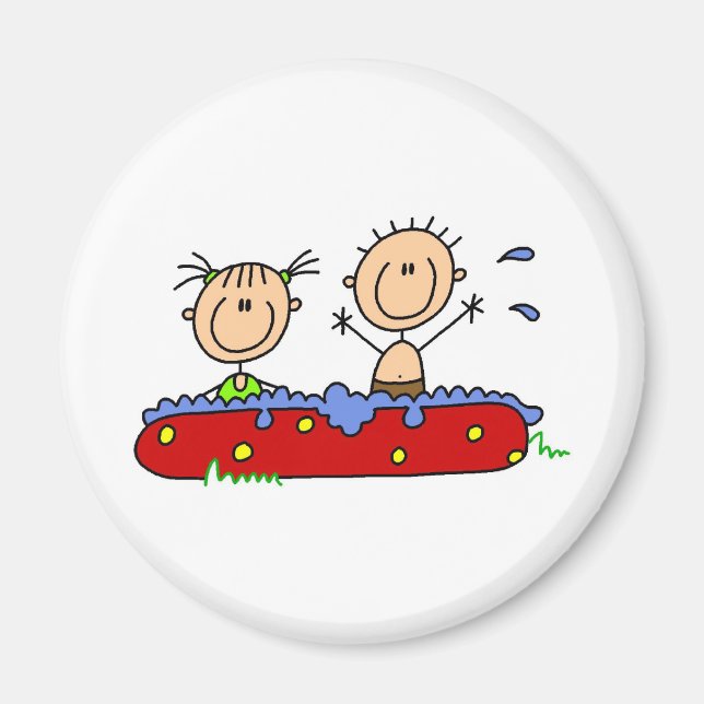 Aimant L'été dans la piscine (Devant)