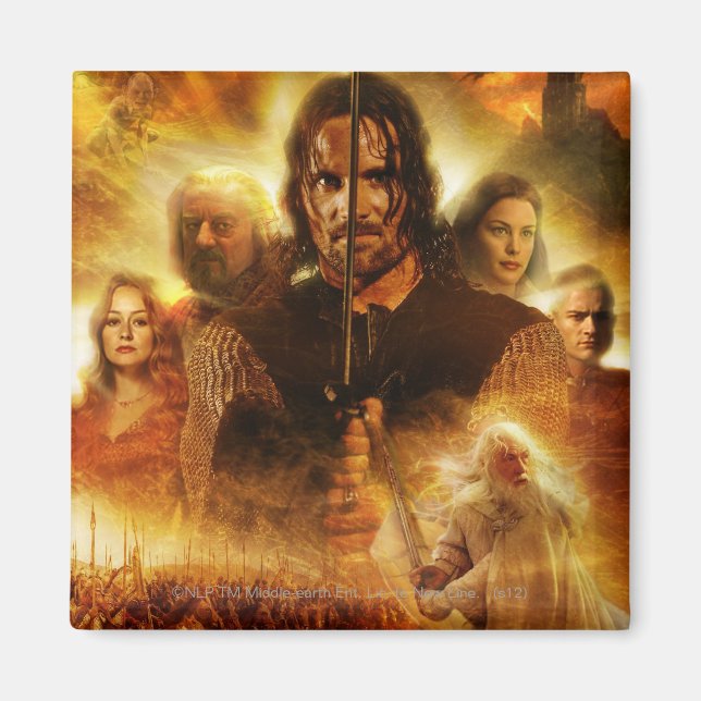 Aimant L'ÉTERNEL DES ANNEAUX : ROTK Aragorn Poster du fil (Devant)