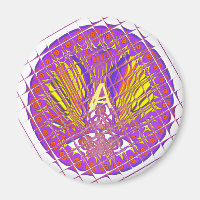 Lettre A, logo coloré design du texte