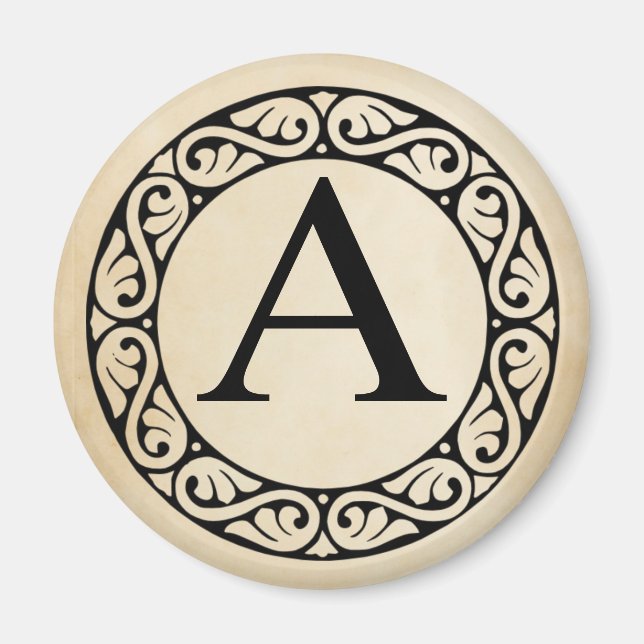 Aimant LETTRE AlphabET GRECQUE ALPHA (Devant)