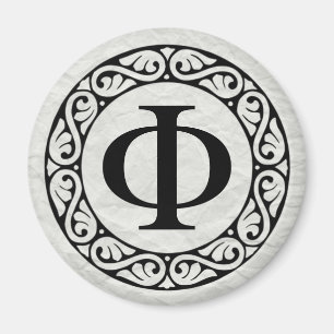 Aimant LETTRE AlphabET GRECQUE PHI