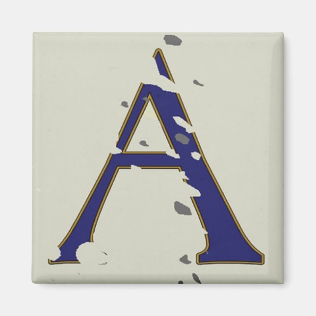 Aimant LETTRE BLEUE DE LA RUE DE LA Nouvelle-Orléans Tuil (Devant)