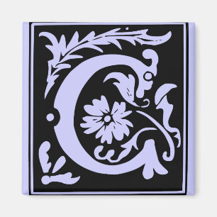 Aimant Lettre C Monogramme