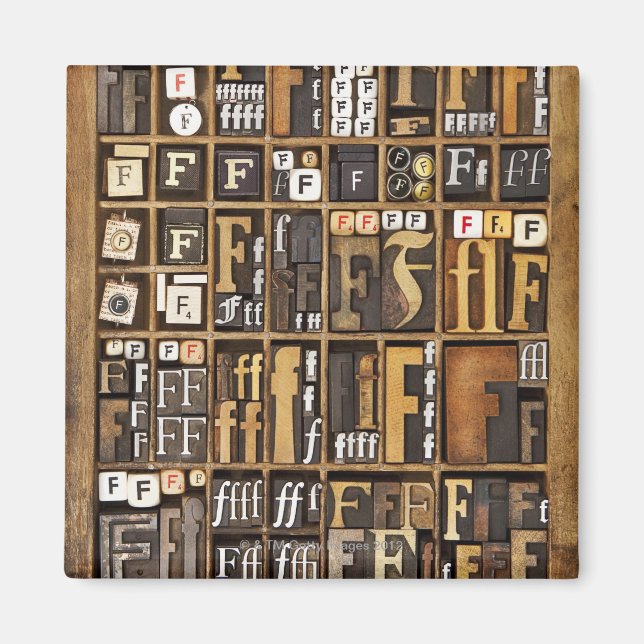 Aimant Lettre F (Devant)