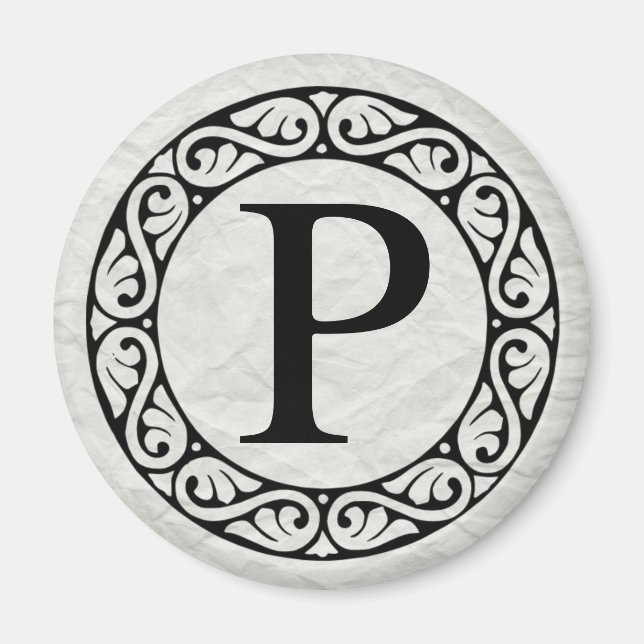 AIMANT LETTRE GRECQUE ALPHABET RHO (Devant)