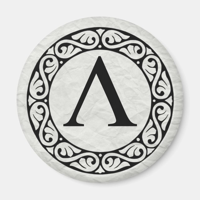 AIMANT LETTRE GRECQUE ALPHABÈTE LABDA (Devant)