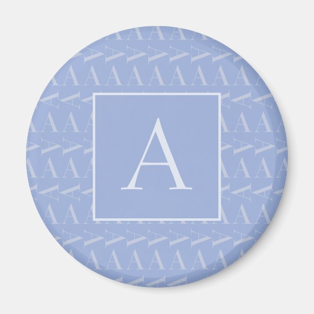 Aimant LETTRE INITIALE MONOGRAPHIQUE A Bleu (Devant)
